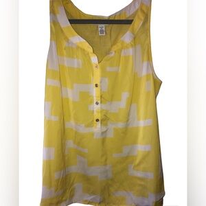 XL Kenneth Cole Yellow Tank-top